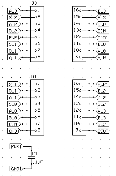Adder Adapter PCB Schematic
