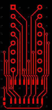 Adder Adapter PCB, Top Layer