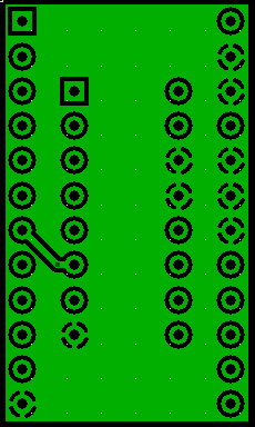EPROM Adapter PCB, Bottom Layer