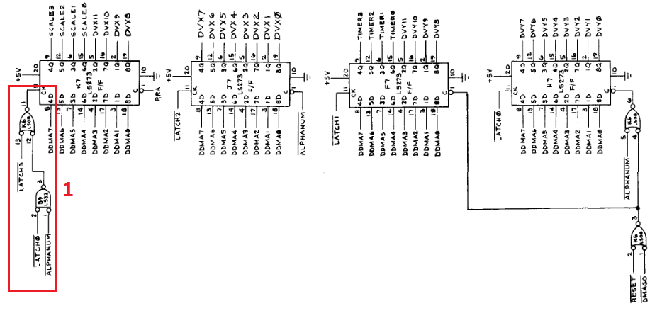 Memory Data Latches Schematic