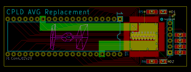 AVG CPLD PCB All Layers