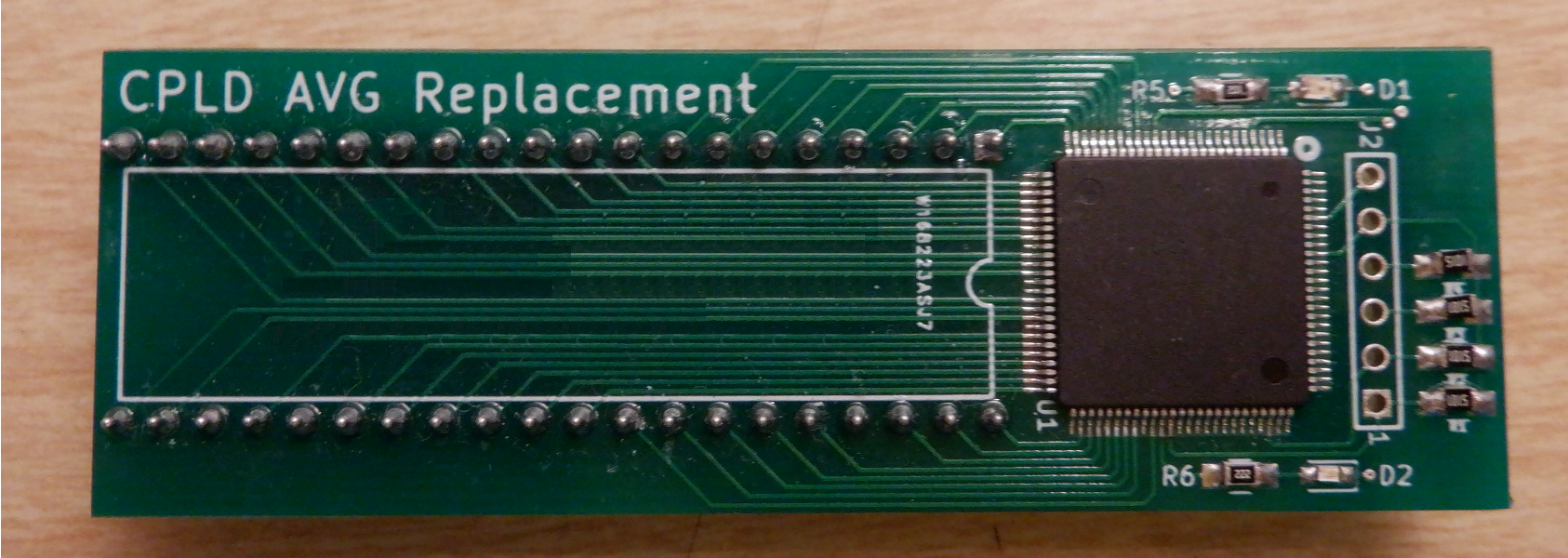 AVG CPLD PCB Top View