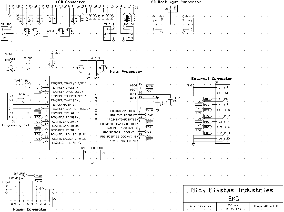 LCD Demo Schematic Sheet 2