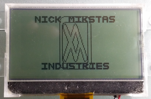 LCD Graphic Rotating About Y Axis