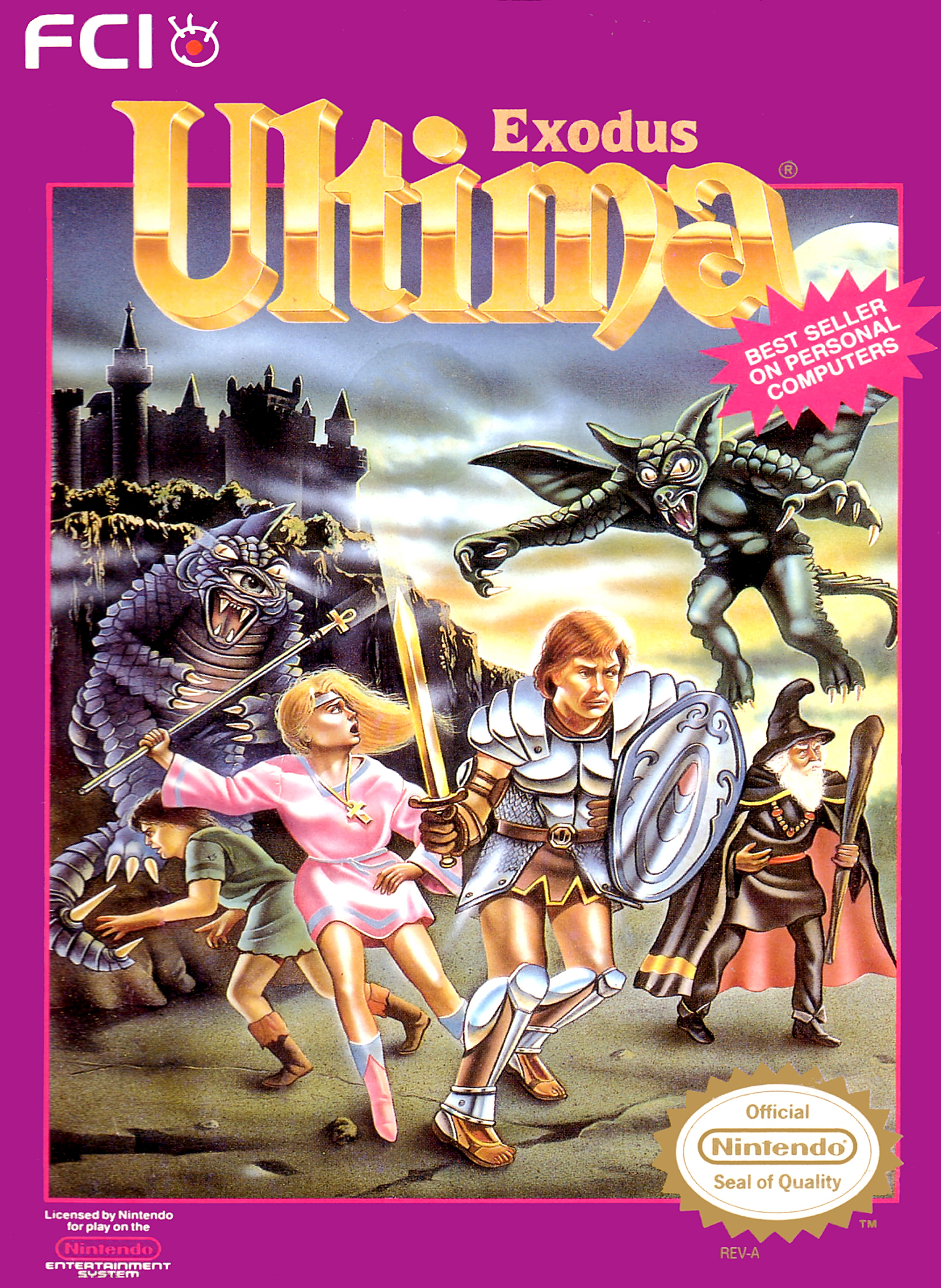 NES Ultima 3 Box Art